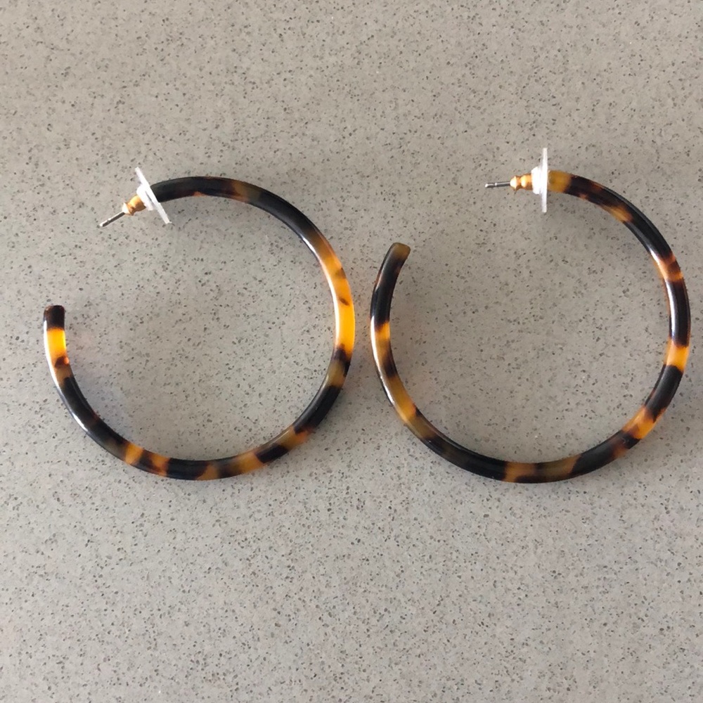 Jcrew tortoise earrings!